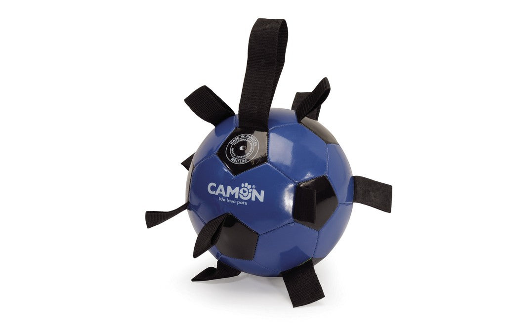 Camon Palla da calcio con prese e maniglia - nero-blu - AD0532 Camon Palla da calcio con prese e maniglia - nero-blu - AD0532